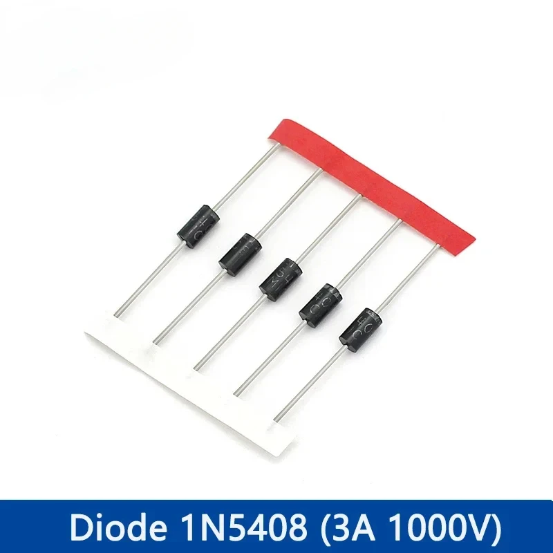 50/100pcs Rectifier Diode 1N5406 1N5408 DO-27 3A 600V 1000V Electronic Components