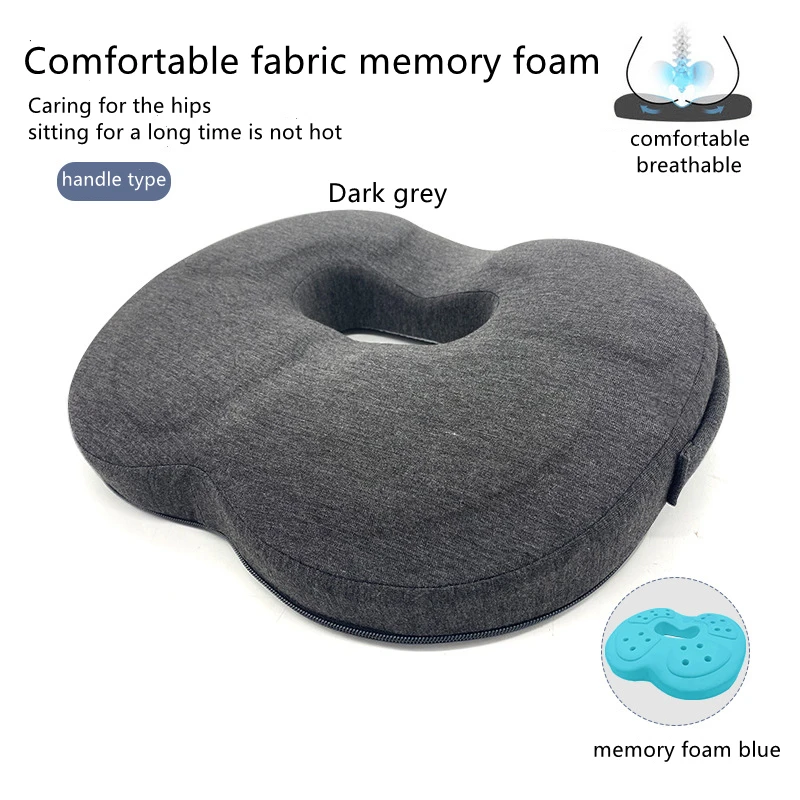 3D Orthopedic Seat Cushion Memory Foam Breathable Office Cushion Tailbone Waist Pain Relief Protect Lumbar Home Car Seat seat cushions