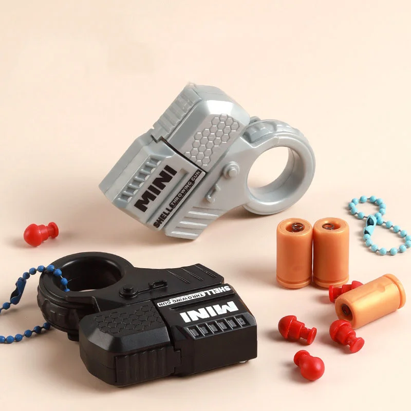 Gravity Straight Jump Soft Bomb Gun Fidget Toys 3D Printed Gun Non-Firing Cub Children Decompression Stress Reliever-2pcs