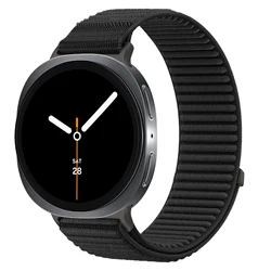 Sport Nylon Strap - Premium Replacement Bracelet for Watch 8 classic 46mm (Black)