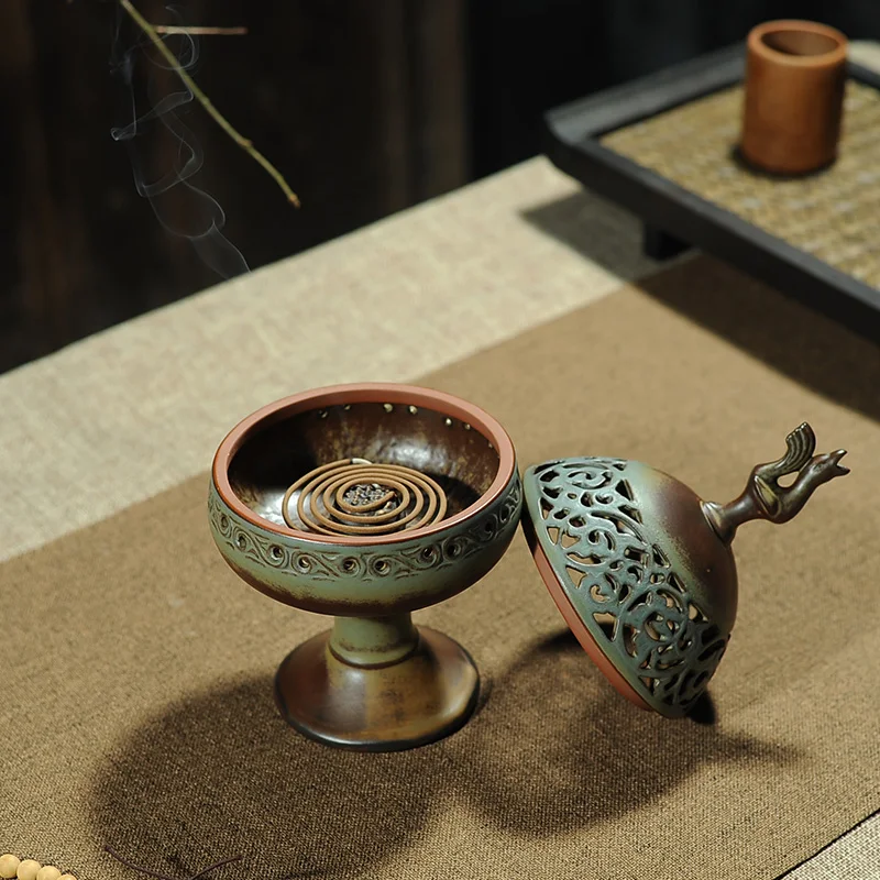 Ceramic Antique Incense Burner Home Indoor Sandalwood Soothing Spirit Boshan Home Decoration Birthday Gift