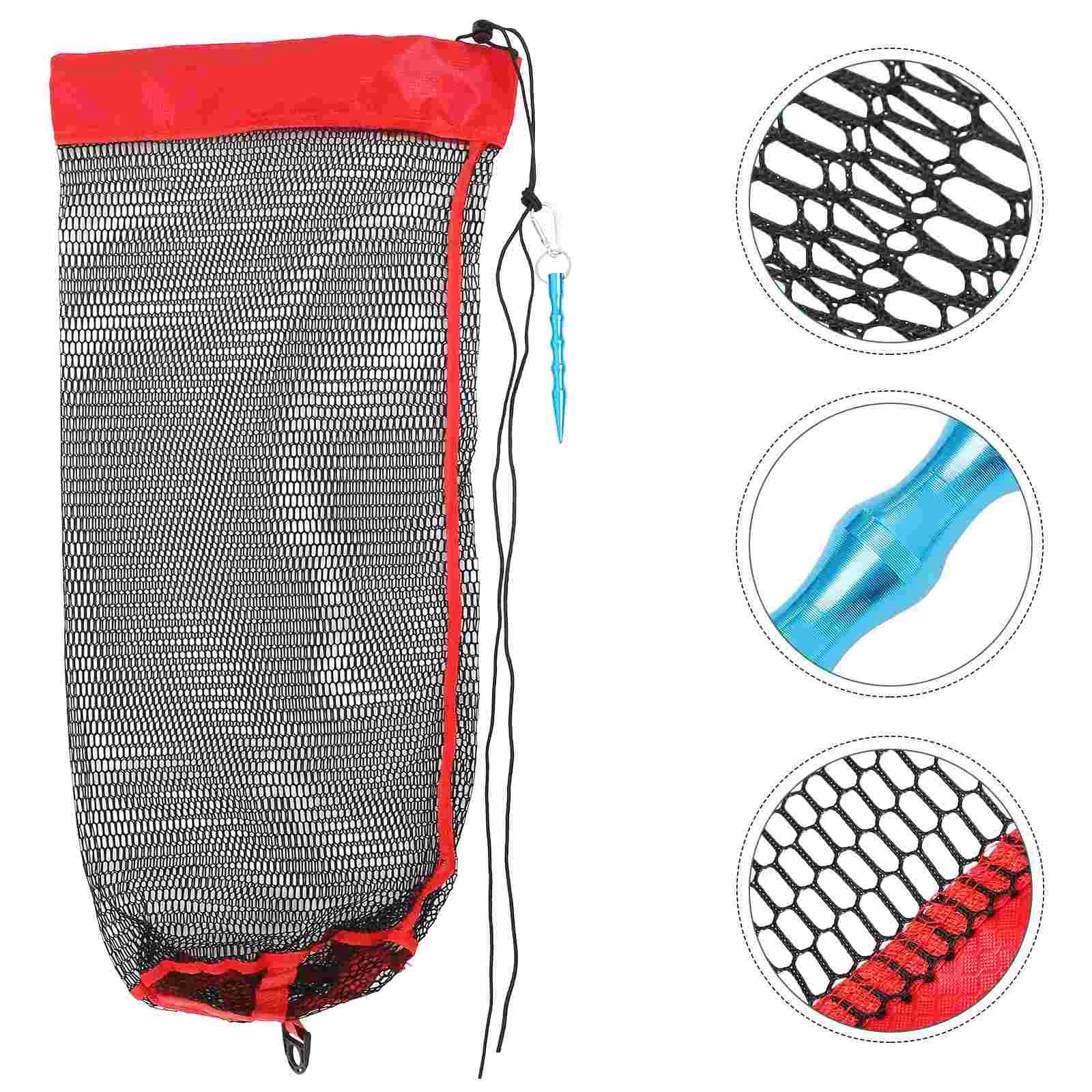 

Fishing Net Fishnets Locating Netting Guard Basket Bag Invisible Folding Foldable