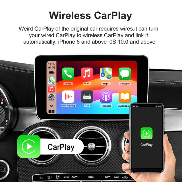 New Smart CarPlay Ai Box Android 13 TV Box Wifi Wireless Android Auto Built-in Play Store For Netflix YouTube OEM CarPlay Cars 3