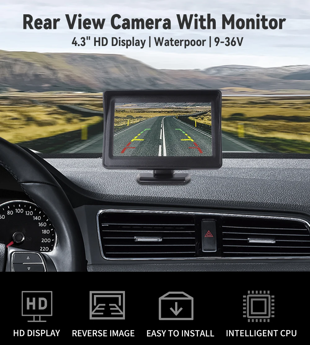 car monitor and camera setup