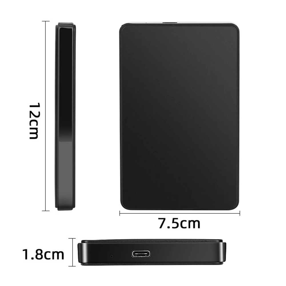 Type-C USB3.1 SATA Mobile HDD Box Transfer Speed 6Gbps External Solid State Drive Case 2.5inch for Windows/ Os /Linux System