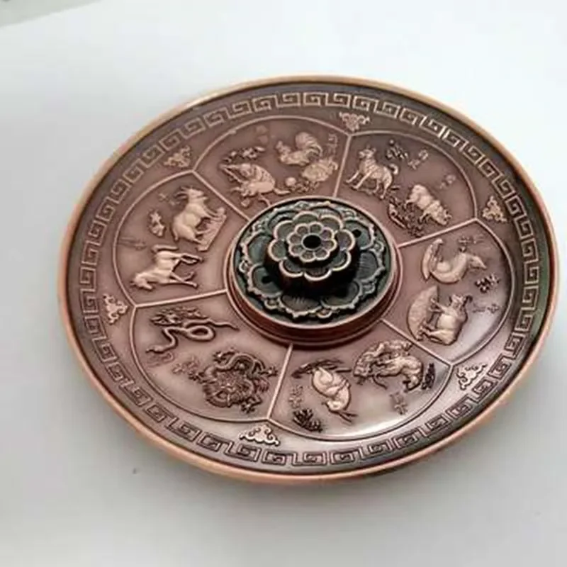 Vintage Lotus Incense Burner with Dragon Design - Home and Office Decoration Craft