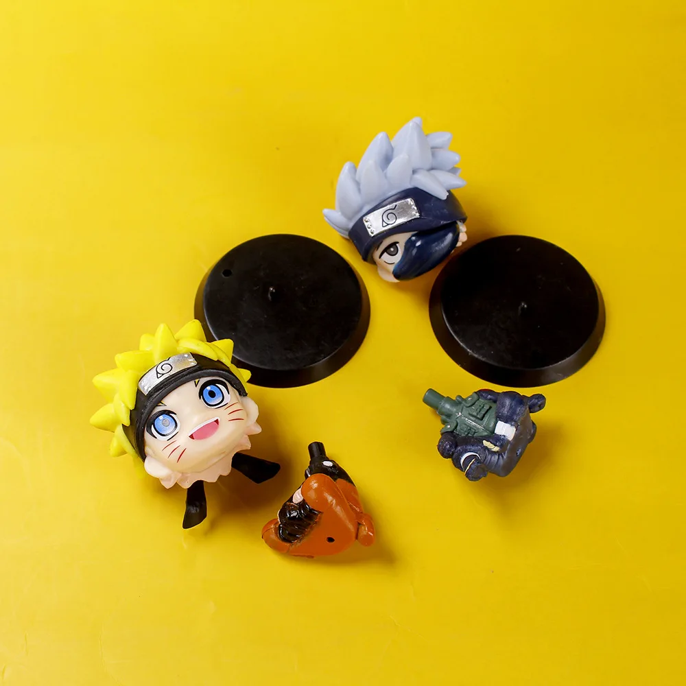 bumblebee transformer toy Kawaii Anime Naruto Figure Uzumaki Naruto Kakashi Q Figurals Uchiha Sasuke Itachi Cute Toys Car Desk Decoration Model Doll Gifts he man toys