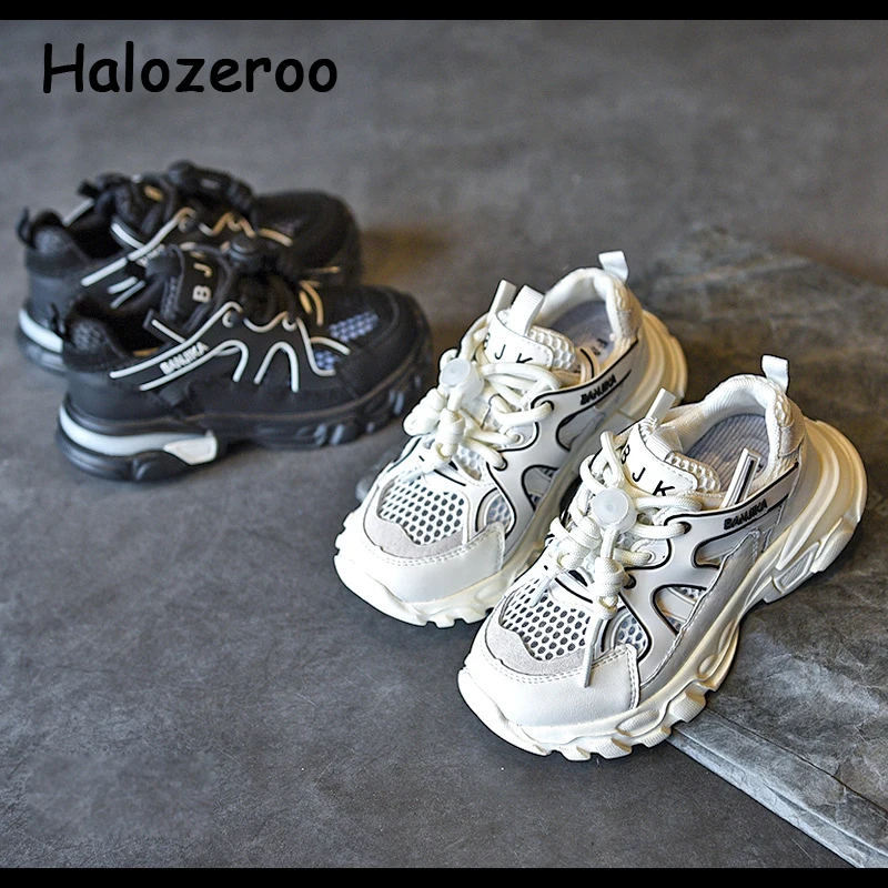 

Kids Sport Sneakers Baby Girls Brand Running Shoes Children Slip On Chunky Sneakers Boys Black Casual Sneakers Trainers Summer