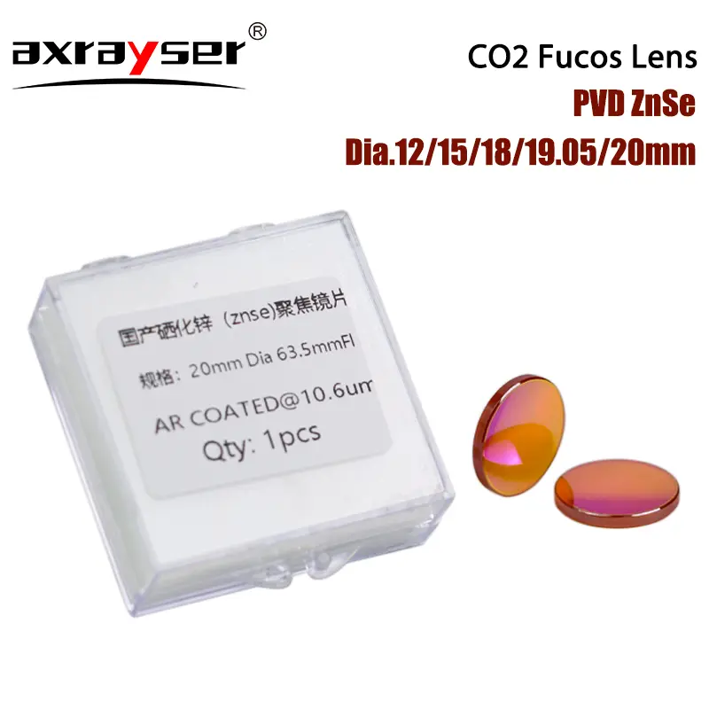 PVD ZnSe Co2 Laser Focus Lens Dia.12/15/18/19.05/20mm FL38.1/50.8/63.5/76.2/101.6mm for CO2 Laser Engraving Cutting Machine - Image 6