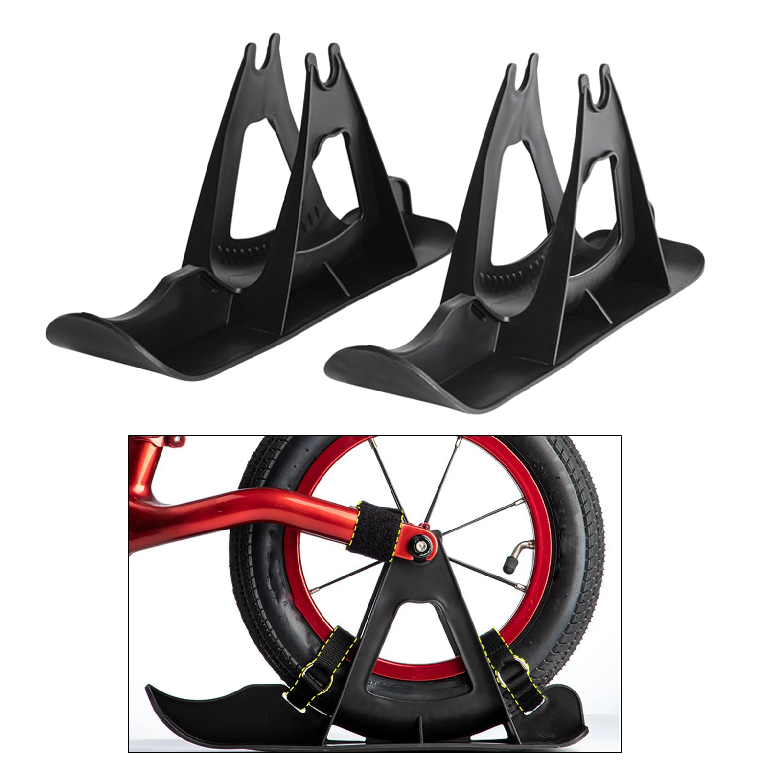 Ski Balance Bike Sled, Skiing Sleigh Outdoor Toboggan Bike Ski Sledge for Holiday 10/12inch Balance Toy Sledding
