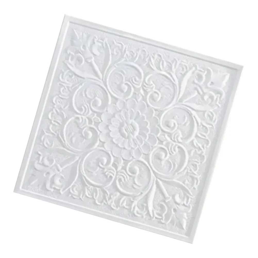 1pc 3D Tile Brick Wall Sticker Self-adhesive Foam Panel Waterproof Stickers Bedroom Ceiling Wall Stickers Home Decoration