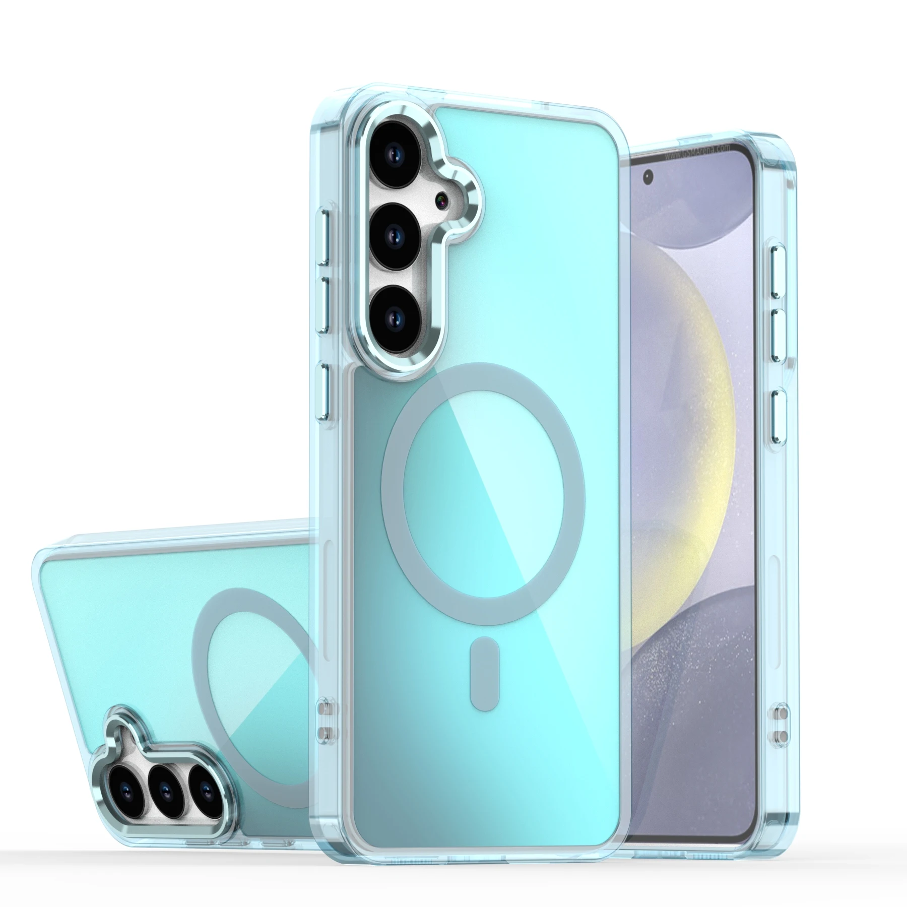 Fashion Laser Gradient Shockproof Magnetic Phone Case Cover