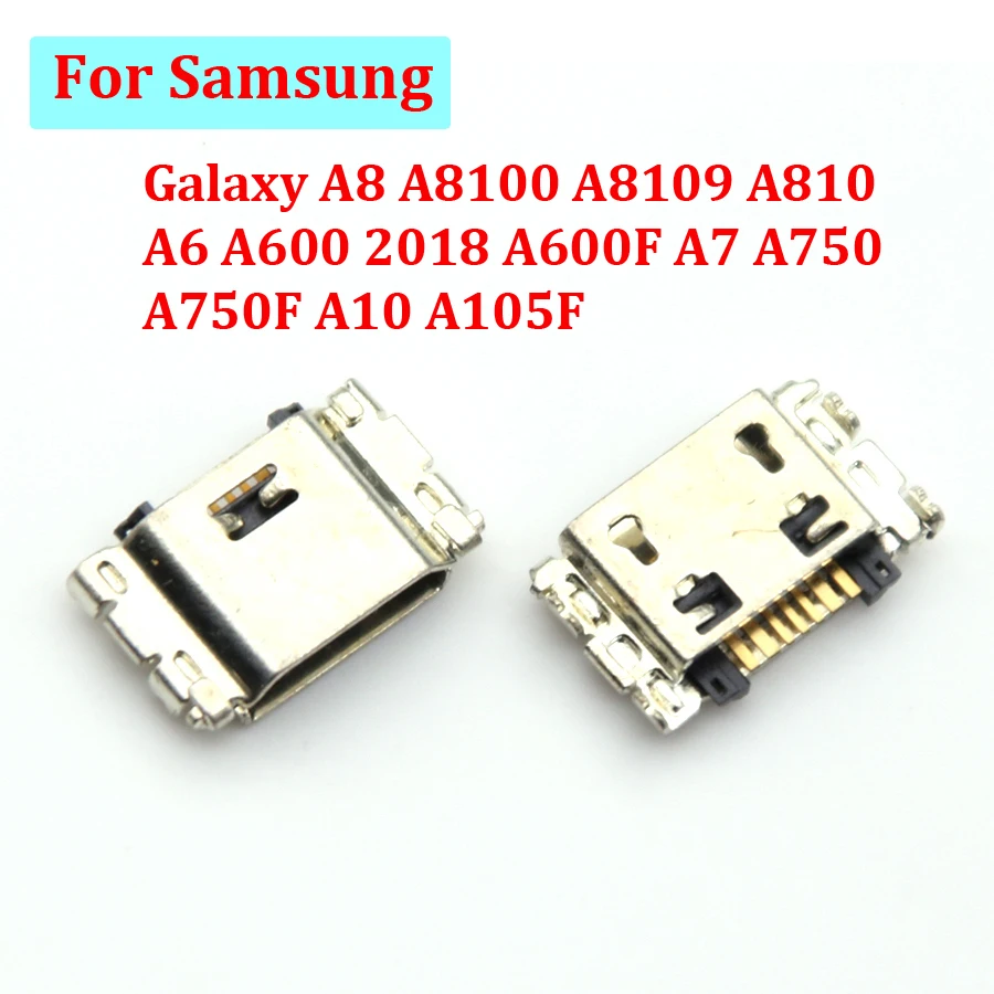 

10pcs Usb Charging Connector for Samsung Galaxy A8 A8100 A8109 A810 A6 A600 2018 A600F A7 A750 A750F A10 A105F Charger Dock Port