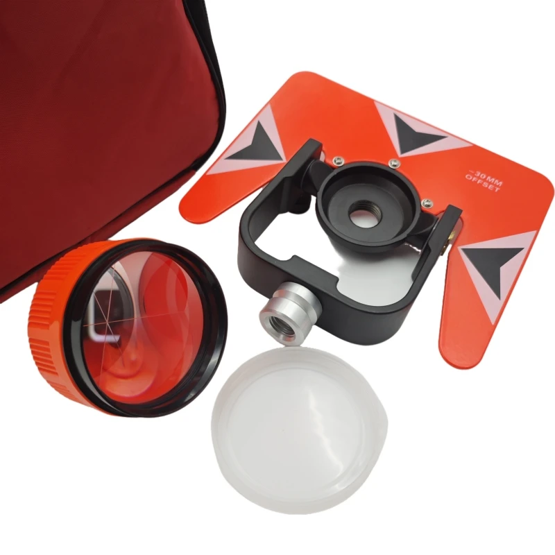 Description Picture 3 of itemHigh Quality Red Single Prism For Nikon South Trimble For Top-con For Sokk-ia Total Station Prisms Surveying AK18 With Soft Bag