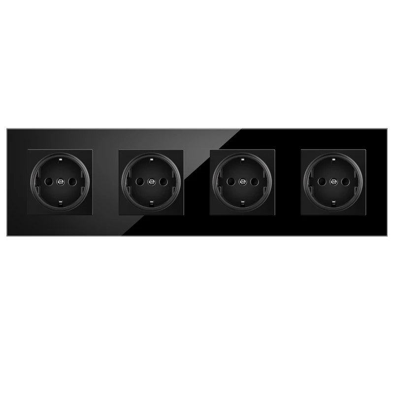 4x sockets black