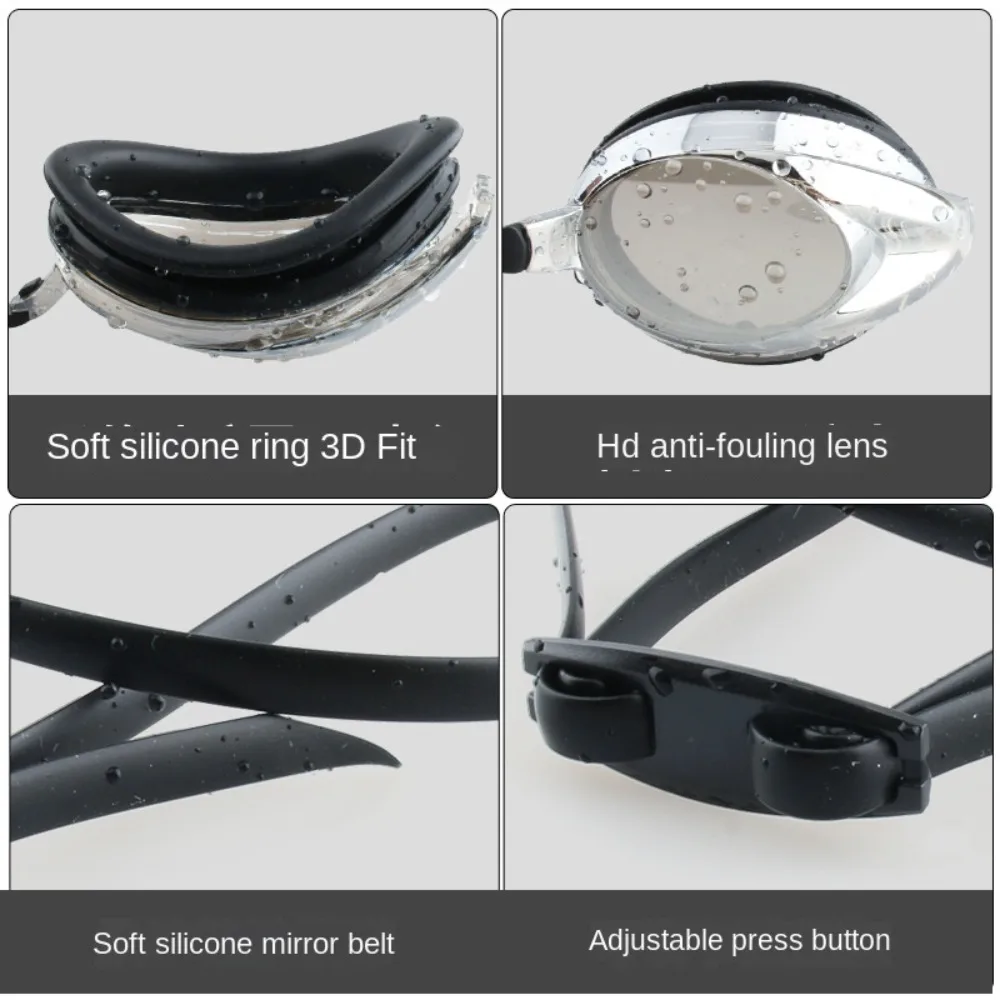 Professional Unisex Swimming Goggles Adjustable Waterproof Antifog