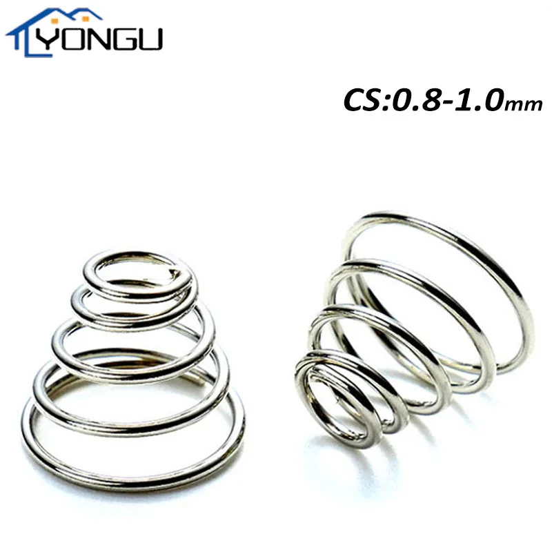 WireDiameter08mm10mm304StainlessSteelTowerSpringsConical