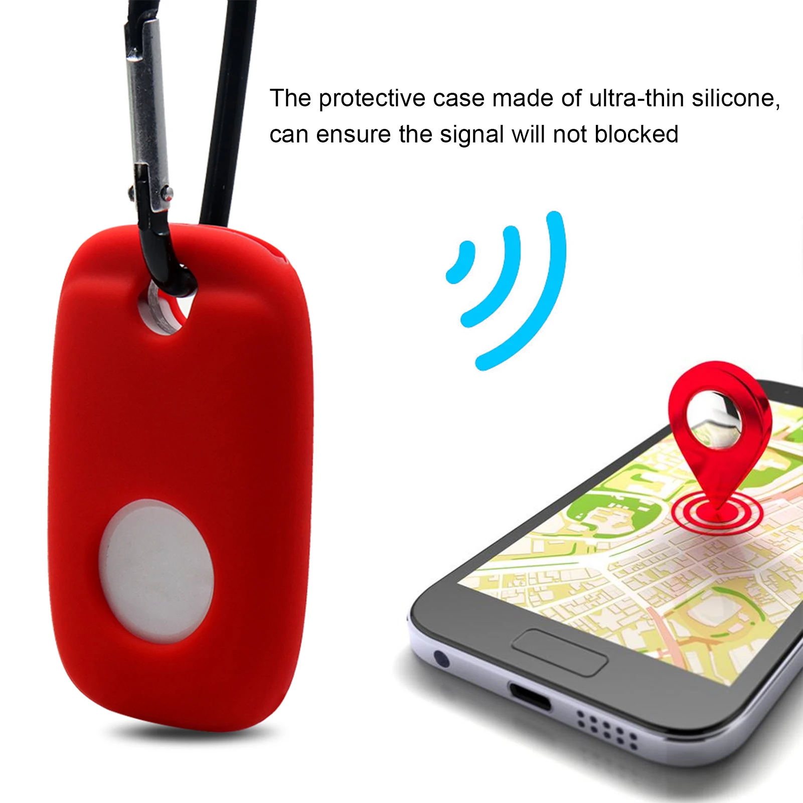 2PCS Tile Pro () Smart Tracker Key Finder Case Storage Anti-Lost Blutooth Scratch Proof Silicone Case Key Finder Protective