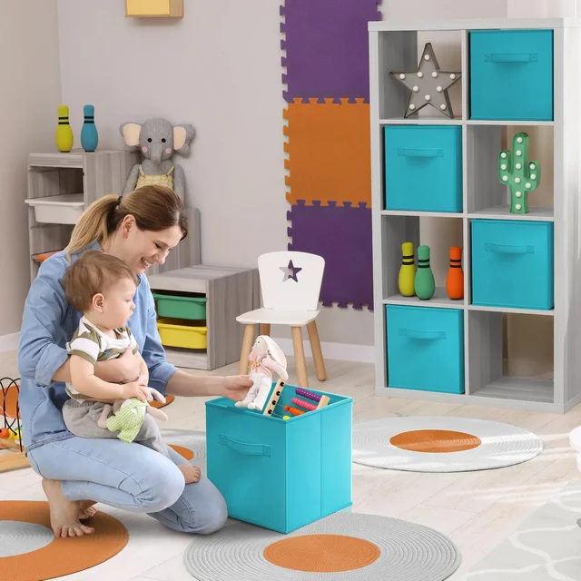 Sorbus Collapsible Fabric Cube Storage Bin (13 2