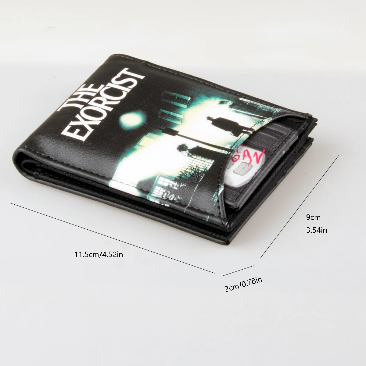 High quality Bi fold multifunctional wallet, stylish and personalized ID card holder with semi active card holder