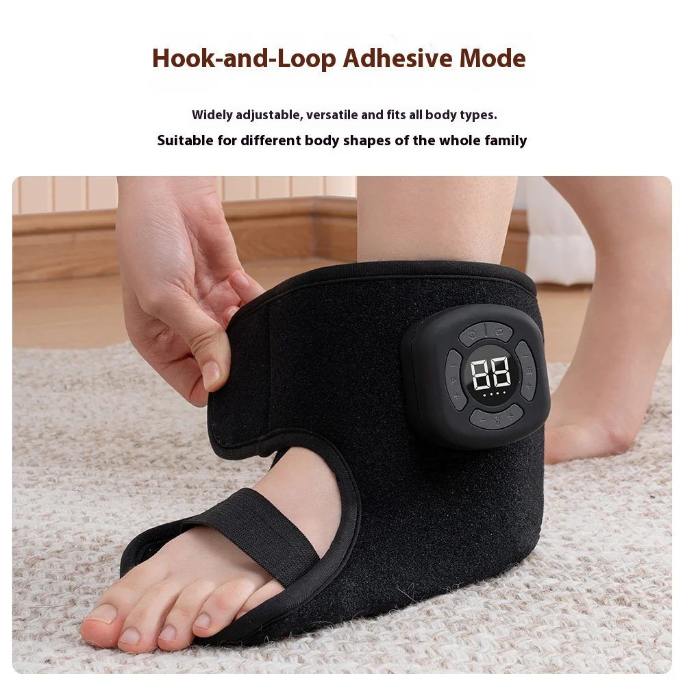 Wireless Ankle Heating Pad Electric Vibration Massage Heated Foot Hand Wrap for Wrist Ankle Rechargeable Heating Wristband Brace