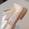 Girls Princess Shoes for Party Wedding Children Love Breatheable Lace Mesh Princess Shoes with Bow-knot Kids Performance Shoes 6