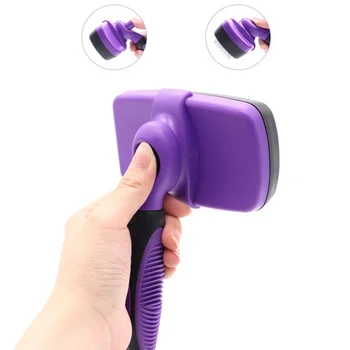 Easy & Safe Detangler Brush Pet Dematting Tool Skin Friendly Grooming Cat Brush Pet Supplies Accessories Hair Brush Puppy Brush 6