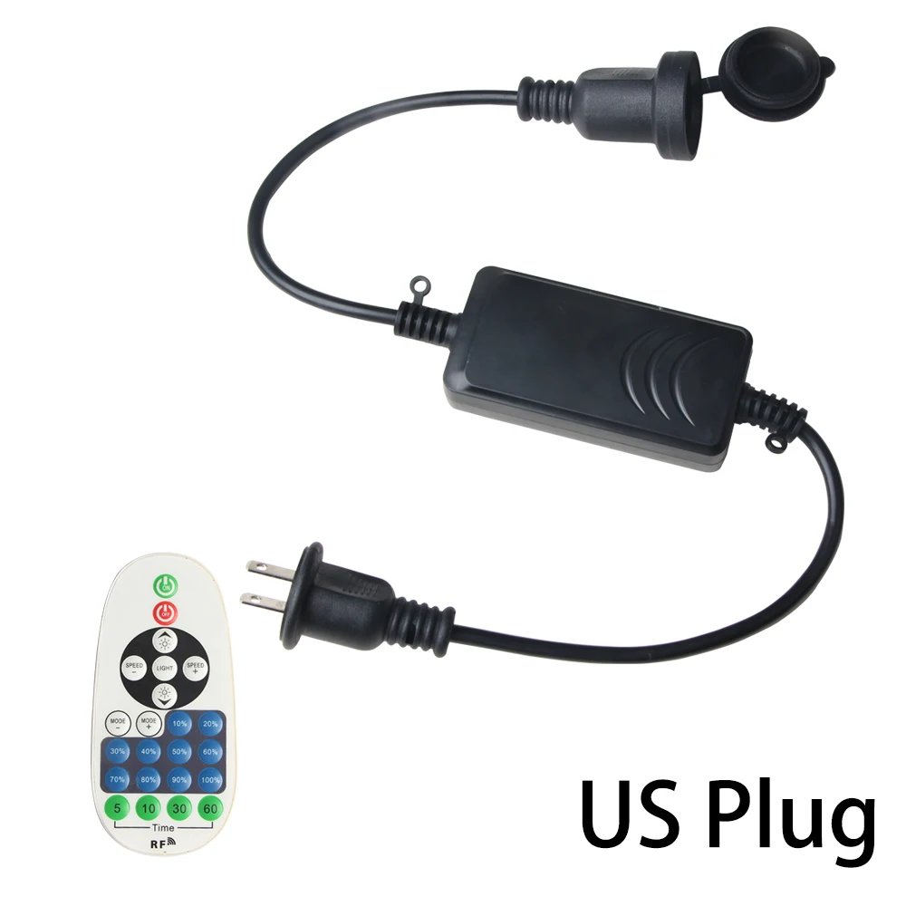 Remote LED Dimmer RF Wireless EU/US Plug Use for LED S14/G40/ST38 String Light And LED Light With TRIAC Dimming Driver
