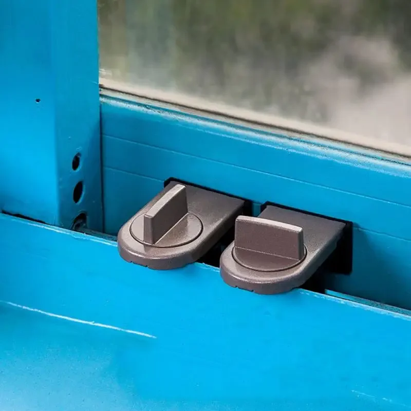 Description Picture 4 of itemSliding Sash Stopper Door Window Lock Window Stopper Wedge For Sliding Window Insurance Lock Anti-theft Protection Lock 도어스토퍼