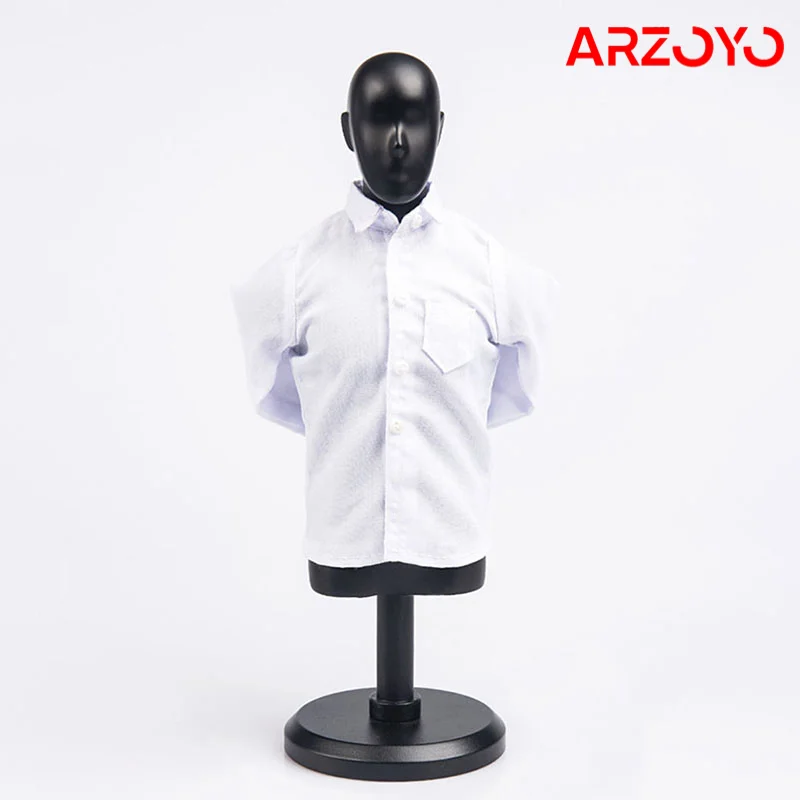 SU SH WHT M: 1/12 Bianco Camicia Per 6 " ML Nota Mixmax Mezco Slim Corpo - Foto 12