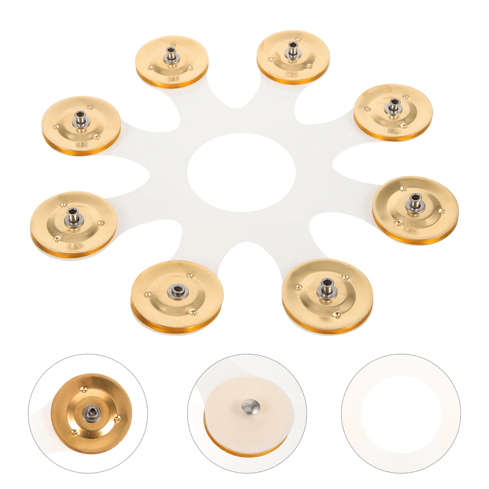 

Drum Kit Cymbal Bell Hi-hat Ring Tambourine Percussion for Drums Accessories Cymbals