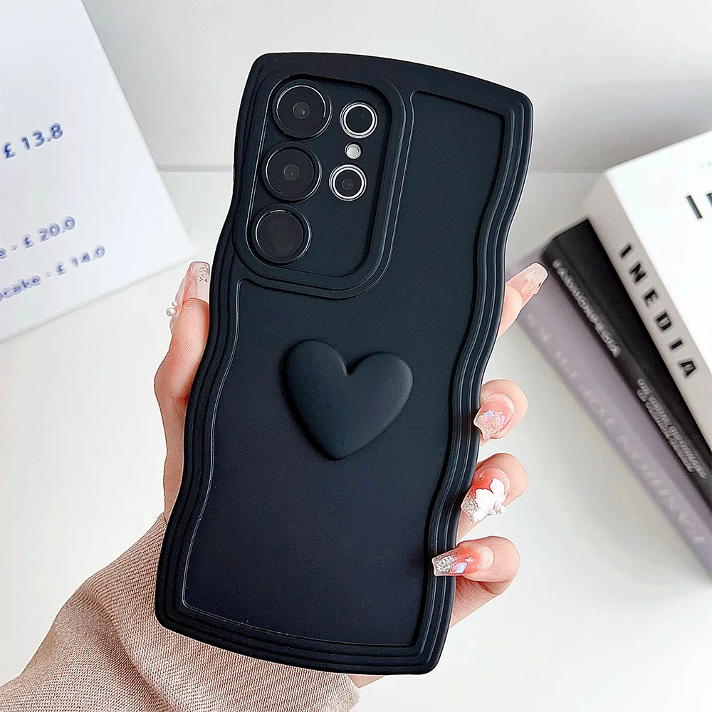 Vibrant Love Heart Silicon Phone Case - Shockproof & Soft Cover