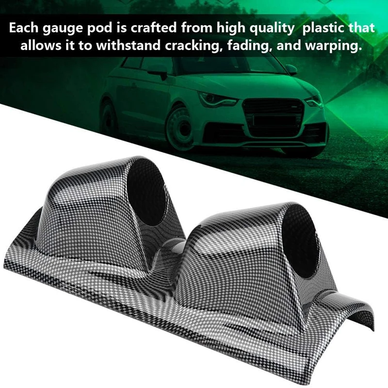 52mm Pod LHD Car Gauge Holder Double Hole Mount Gauge Holder Instrument Meter Rack For Left Hand Drive Car Auto Accessories car meters holder