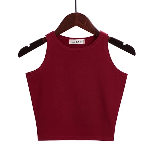 Fashion 2025 New Women Sexy Cotton Crop Top Crop Bustier
