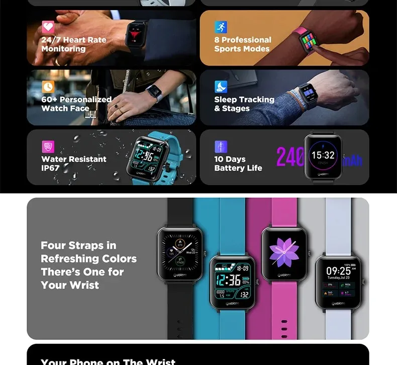 Zeblaze GTS Smart Watch Compatible with Android/iOS Phones – ALL™ - Alletron