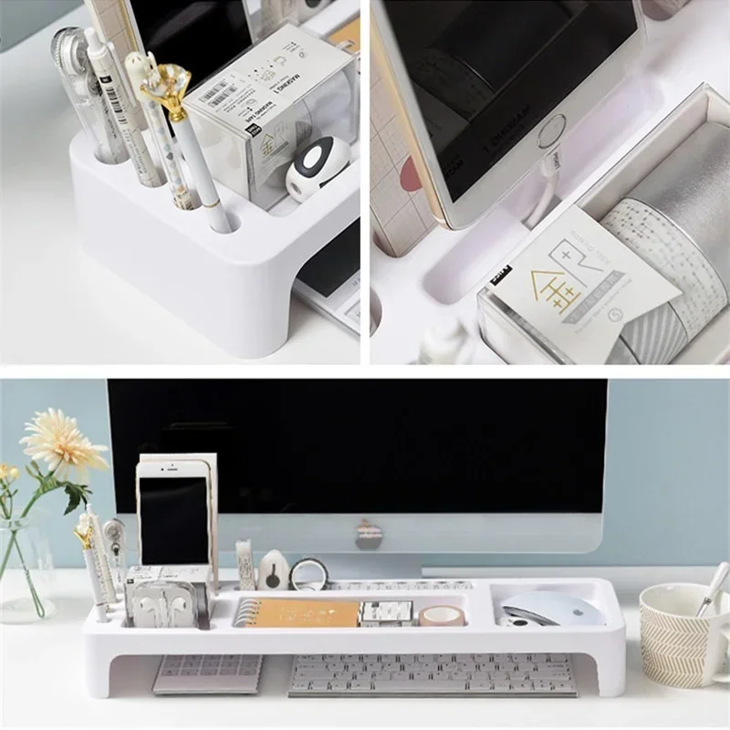 Desk organizer storage box for office desktop