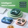 220V Mug Heater Coffee Cup Warmer Milk Tea Water Heating Pad Home Cup Heater Warm Mat 55℃ Constant Temperature Coaster Gift Box 2