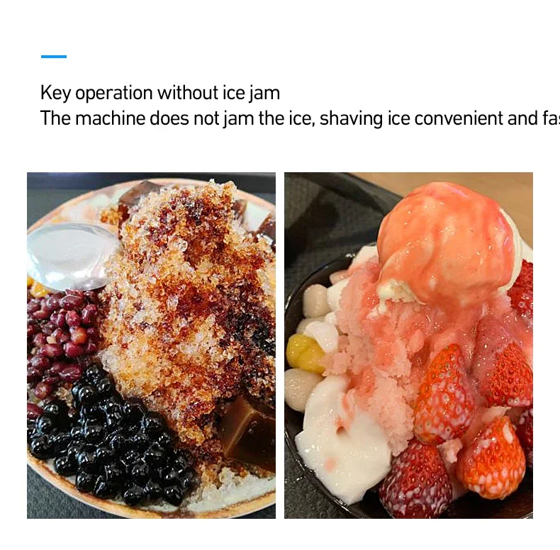 Description Picture 5 of item120/200 KG/H Electric Ice Shaver Branch Crusher Chopper Smoothie Blender Granizing Machine Shredder Snow Cone Cubes Maker