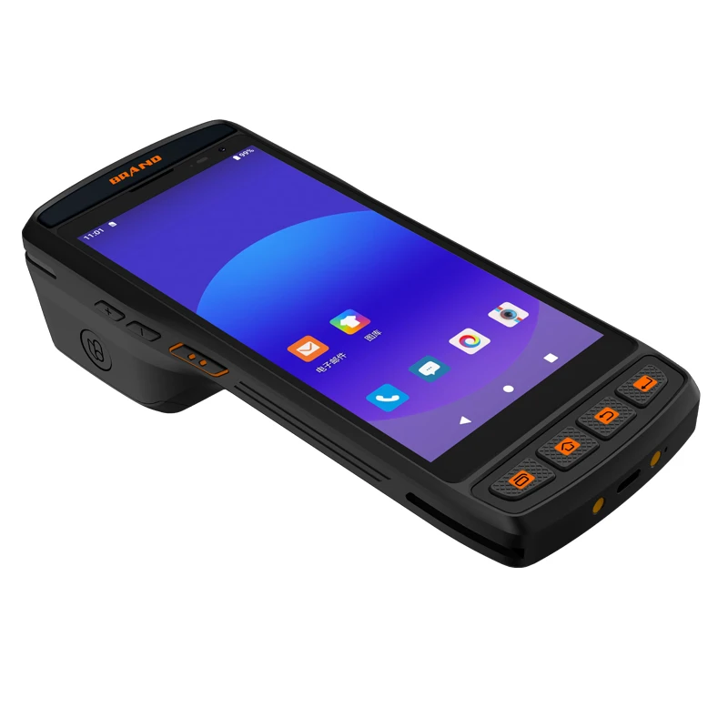 4G 안드로이드 11 스마트 휴대용 POS PDA 3 + 32GB 모바일 터미널, 58mm 열 영수증 라벨 프린터, NFC 리더 바코드 스캐너 POS