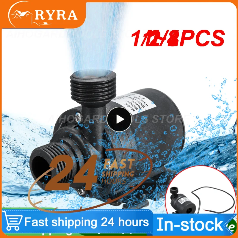 

1/2PCS Ultra-quiet DC 12V Mini Brushless Motor Submersible Water Pump 800L/H Garden Portable 5M For Cooling System Fountains