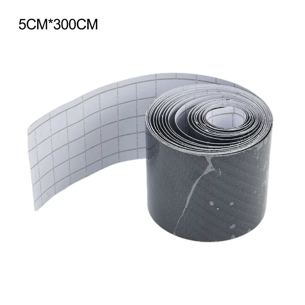 

Trim Car Door Sill Protector Strip Automobile Roofs 5cmx3M Black Interior Accessories 3D Bumpers Dashboards 1Pcs