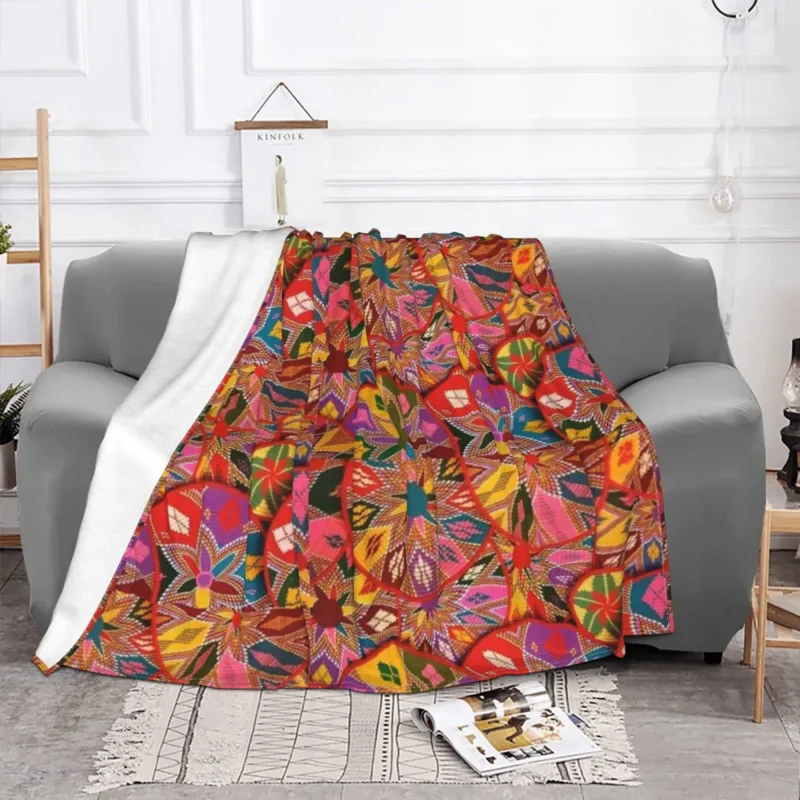 

Ethiopian Painting Art Blankets Velvet Winter Africa Breathable Super Soft Throw Blanket for Bed Travel Bedspreads