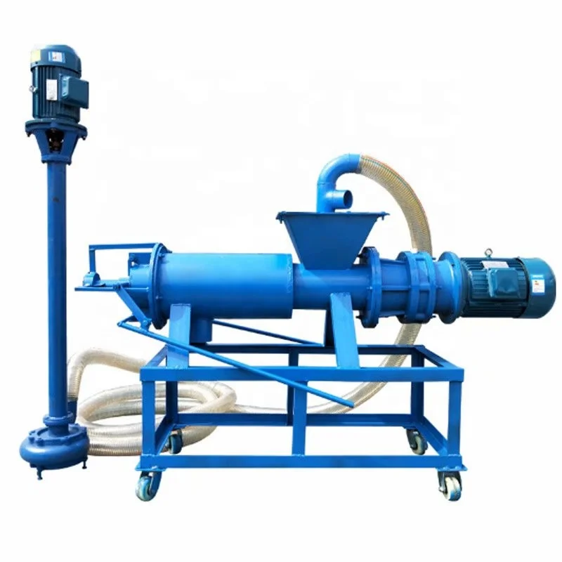 

China Quality poultry manure dewatering machine on sale pig farm waste process machine