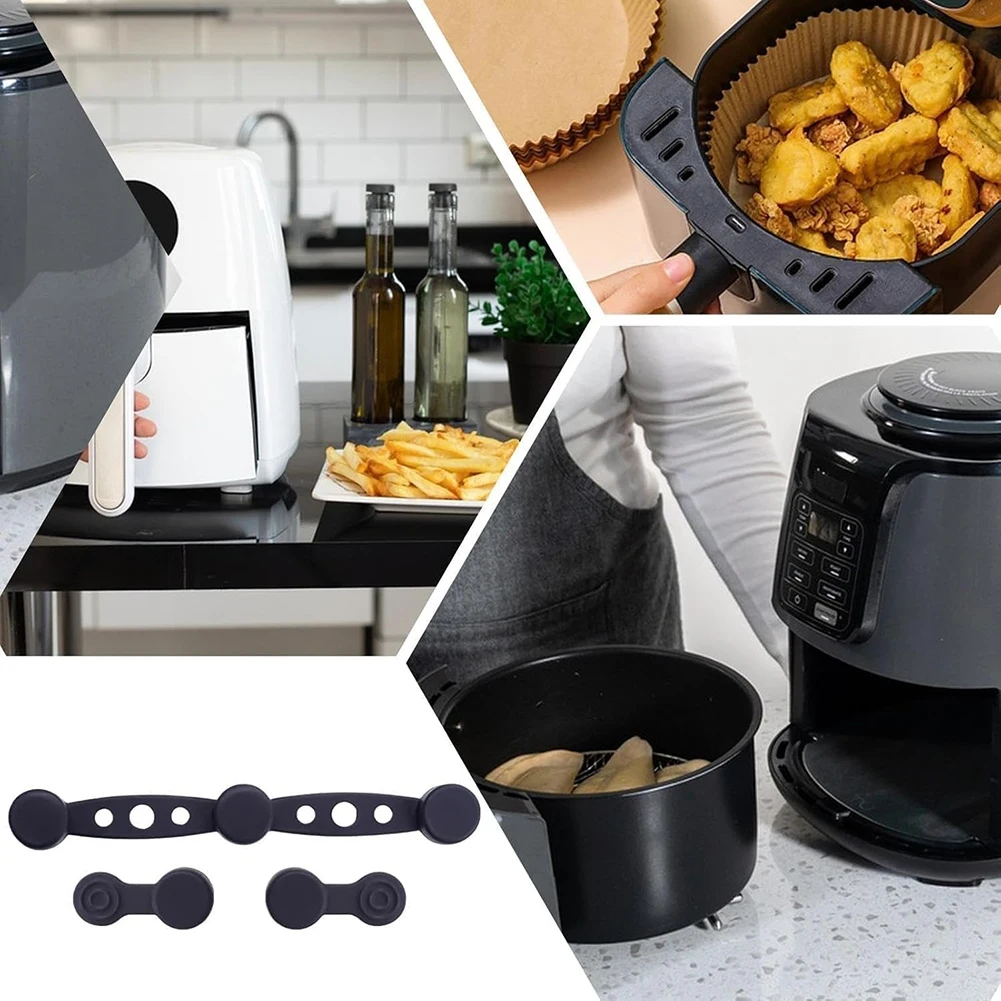 Air Fryer Magnet Silicone Buckle Parchment Paper Fixing Buckle Lock Disposable Liners Prevent Paper To Burn for Kitchen Baking