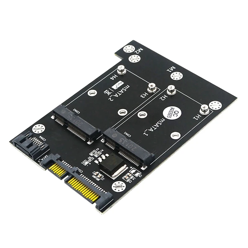 

Naked Card Dual MSATA SSD на Dual SATA3.0 6 Гбит/с, конвертер, адаптер, карта со стандартным индикатором