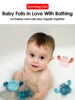 2Pcs Baby Toys Bathing Cartoon Animal Crab Swimming Pool Water Play Game Chain Clockwork Bath Toys For Children 4