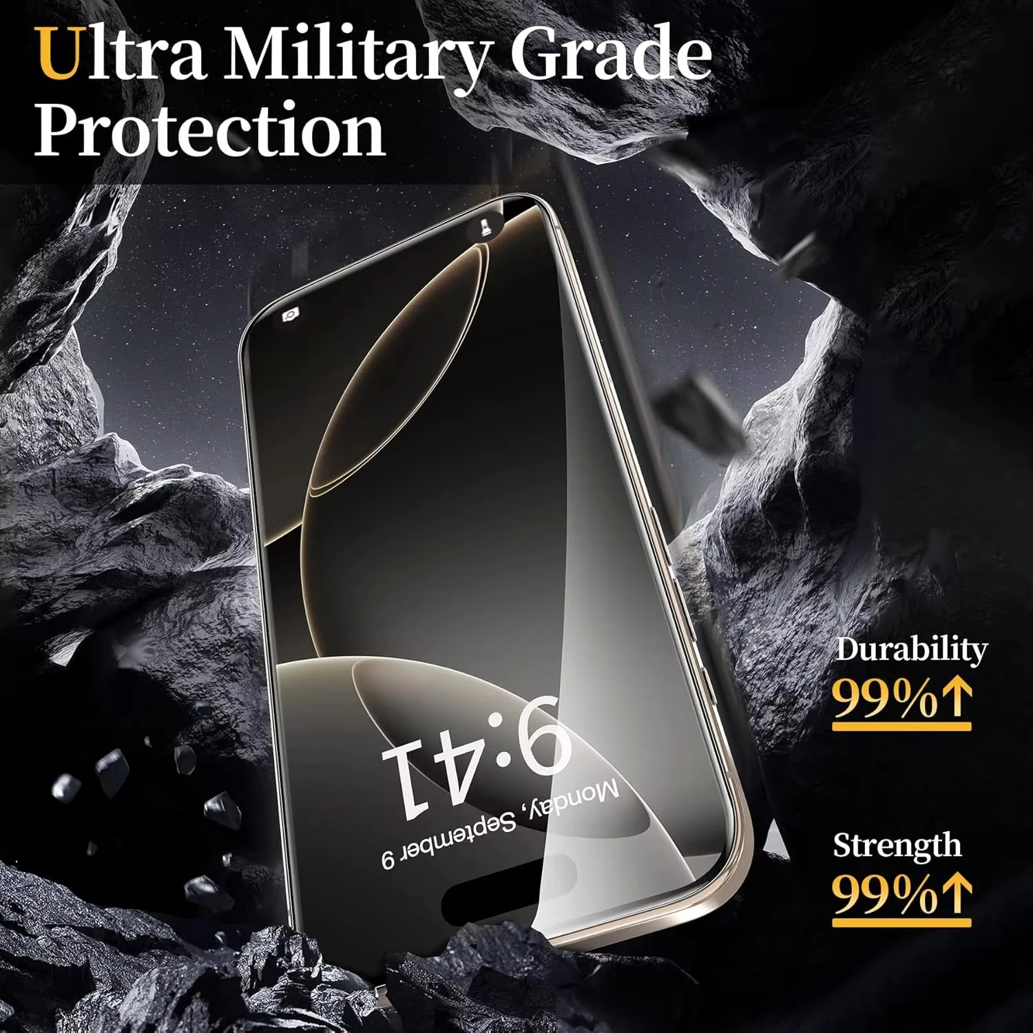 Premium 5-Pack Full Coverage Tempered Glass Screen Protectors