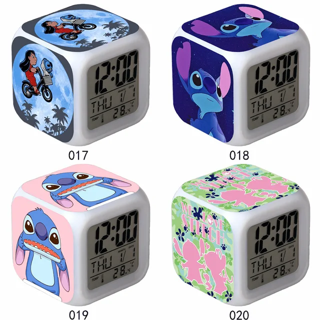 BONFUN El Rey León Stitch Reloj Despertador Digital LED De Colores, para  Cumpleaños Infantil Alarma Digital LED con Sensor Multitáctil,Regalo De  Cumpleaños para Niños Dormitorio para Adultos (Color : : Hogar y