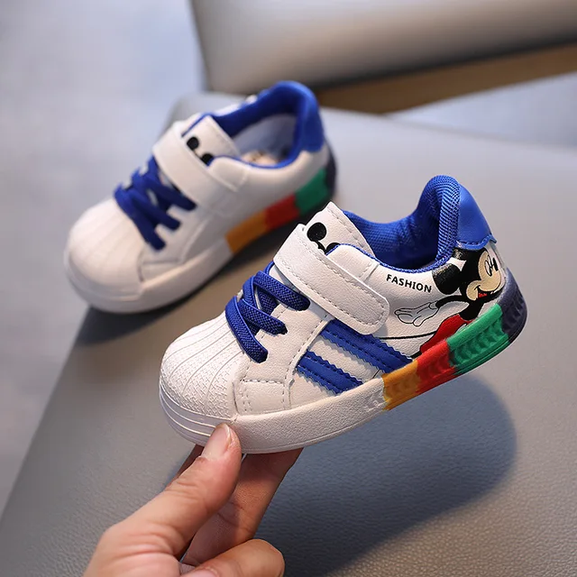 Fashion New Brand Patchwork Baby First Walkers Classic Hot Sales Cute Girls Boys Shoes Lovely Sports Infant Tennis Sneakers 9