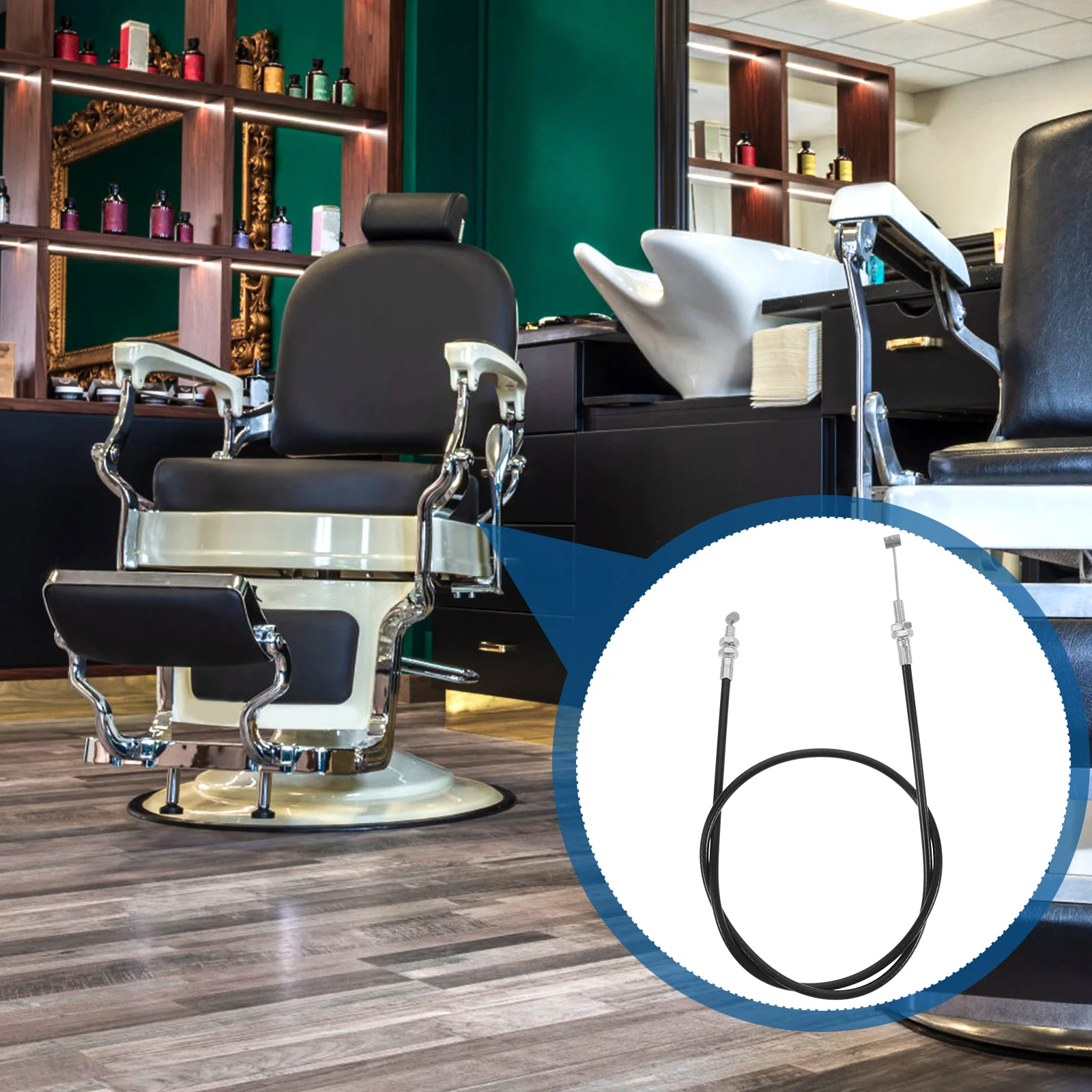 Hairdressing Chair Recliner Lever Cable Replacement Parts Salon Chair Foot Rest and Styling Chair Accessories Barber Chair Plast 6